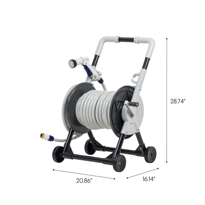 All-in-1 Portable Garden Hose Reel Cart - IRIS USA, Inc.