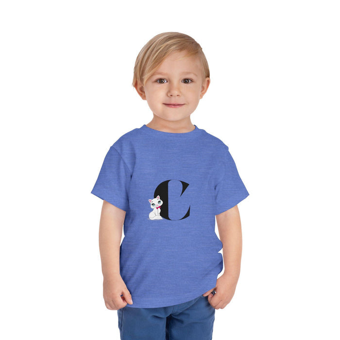 Alphabet Adventures: Letter C - Cat Toddler T-shirt - Whippie's