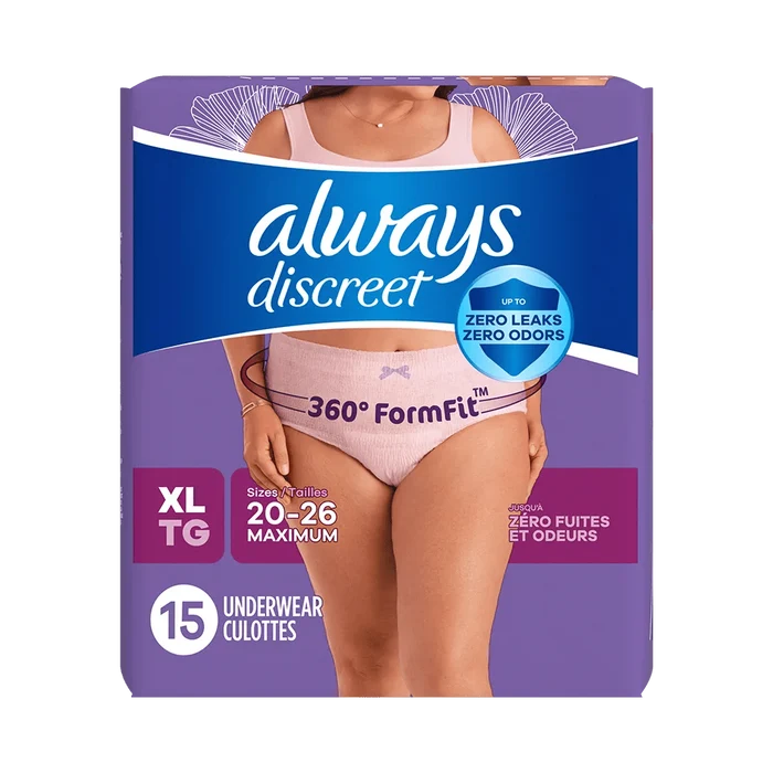 Always Discreet Maximum Protection Underwear for Women - 10037000887611-Pack - LL Medico