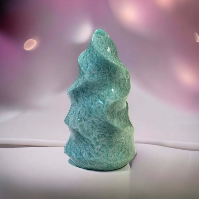Amazonite Crystal Flame - Ethically Sourced