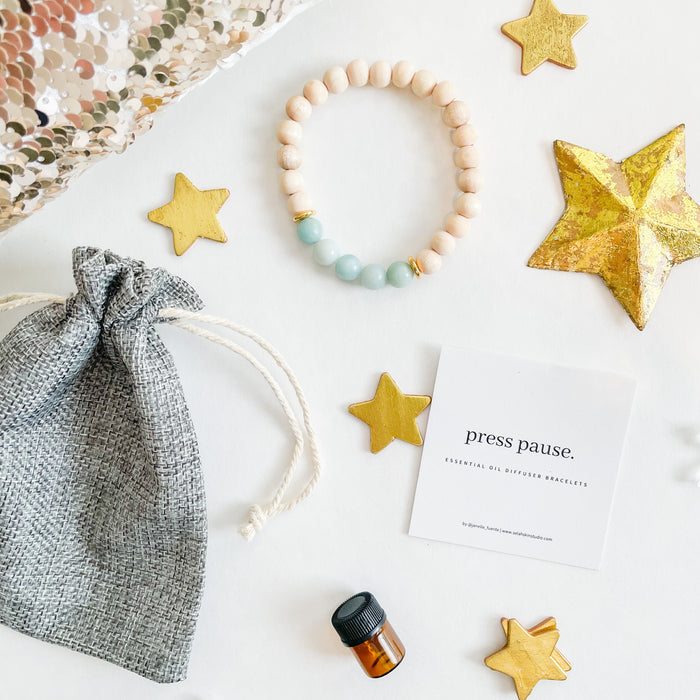 Amazonite Press Pause Bracelet