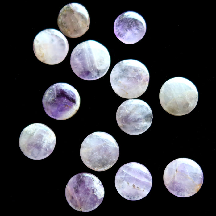 Amethyst Amulet Bundle of 13 Crystal Purple Mandala Coin