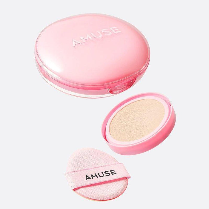 [AMUSE] Dew Power Vegan Cushion with Refill SPF 50+ PA++++ 15g+15g - Ballagrio