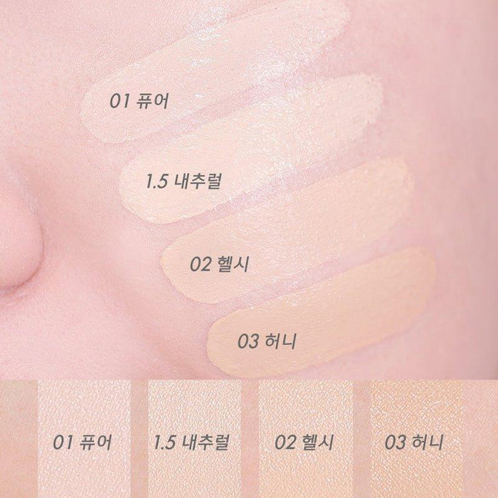 [AMUSE] Dew Power Vegan Cushion with Refill SPF 50+ PA++++ 15g+15g - Ballagrio