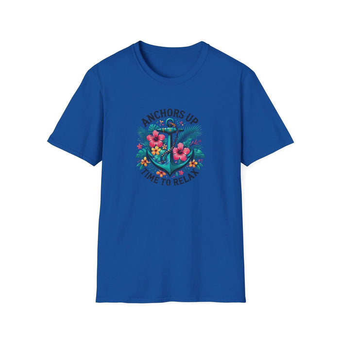 Anchors Up - Time to Relax - Unisex Tee! 🌺⚓️ - Whippie's