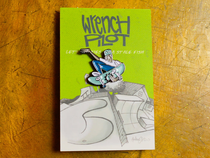 Andy Jenkins Stale Fish Pin - Blue Deck
