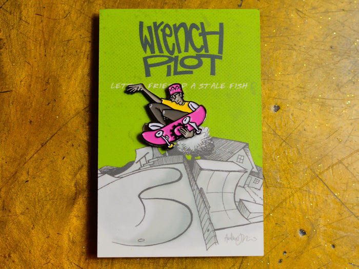 Andy Jenkins Stale Fish Pin - Pink Deck