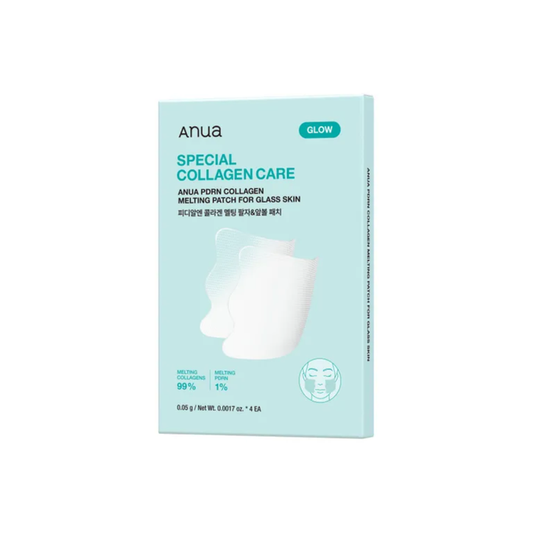 ANUA PDRN Collagen Melting Patch For Glass Skin is a targeted face treatment designed to boost hydration, firmness, and radiance. Formulated with PDRN, Collagen, and Hydrolyzed Collagen, the film-like patch melts when it comes into contact with moisture to help deliver nourishing care into the skin. Its wide-fit shape covers areas such as the nasolabial folds, cheeks, and jawline, helping skin look smoother, plumper, and more lifted. Ideal as an easy at-home treatment before makeup or whenever t