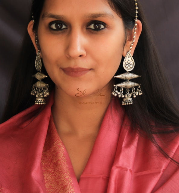 Anvaya Intricate Motif Statement Jhumki