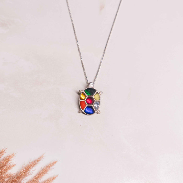 Anvaya Shaahi Tortoise Jadau Pendant