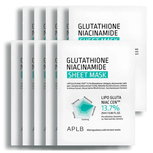 [APLB] Glutathione + Niacinamide Sheet Mask 25ml*10EA - Ballagrio