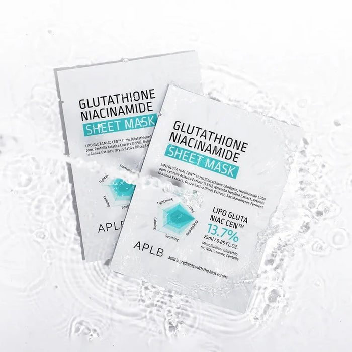 [APLB] Glutathione + Niacinamide Sheet Mask 25ml*10EA - Ballagrio