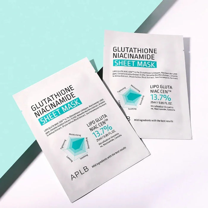 [APLB] Glutathione + Niacinamide Sheet Mask 25ml*10EA - Ballagrio
