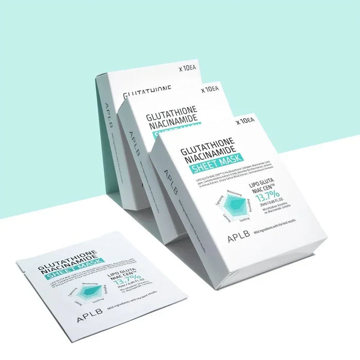 [APLB] Glutathione + Niacinamide Sheet Mask 25ml*10EA - Ballagrio