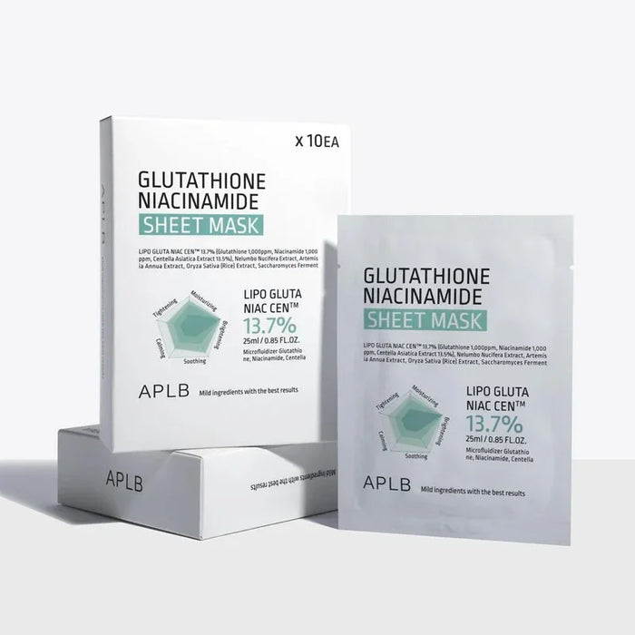 [APLB] Glutathione + Niacinamide Sheet Mask 25ml*10EA - Ballagrio