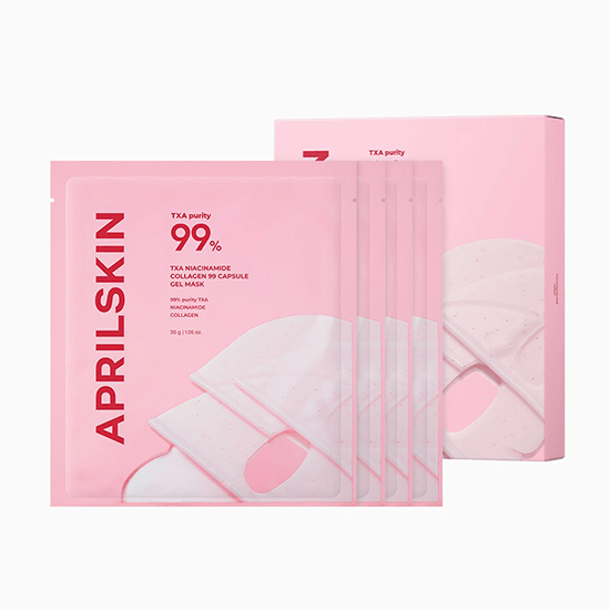 [APRILSKIN] TXA Niacinamide Collagen 99 Capsule Gel Mask 30g*4EA - Ballagrio