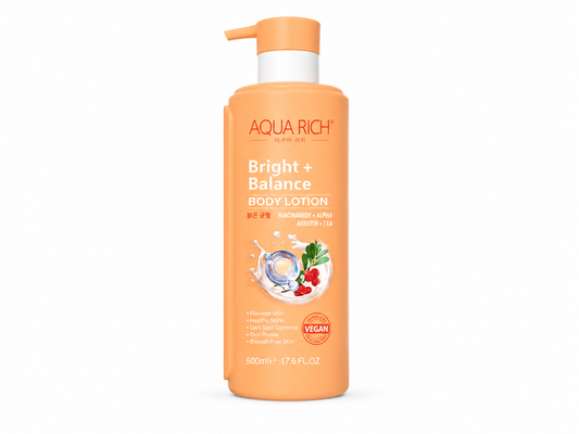 Aqua Rich Bright + Balance Body lotion (Naicenamide + Alpha Arbutin)