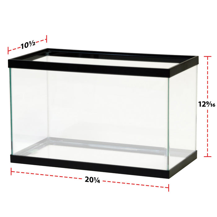 Aqueon 10 gallon aquarium black 20x10x12