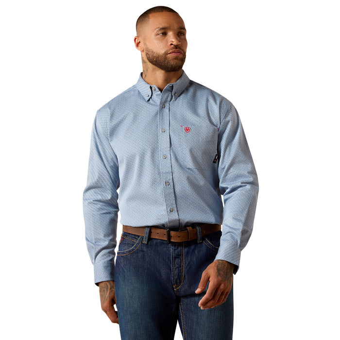 Ariat Men's FR Mantle Work Shirt Work Shirts Ariat Dusty Blue 2XL Reg