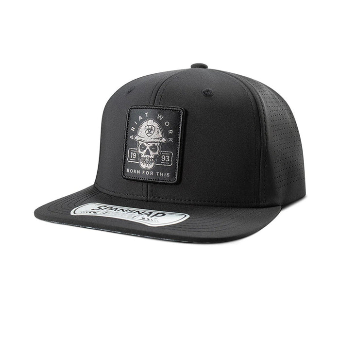 Ariat Men's Hard Hat Skull Graphic Patch Trucker Hat Hats & Caps Ariat Black OS