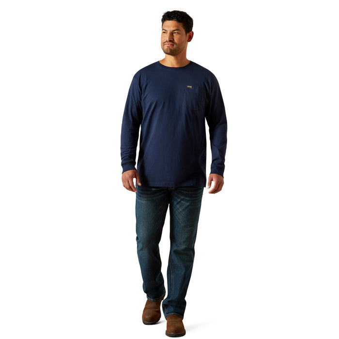 Ariat Men's Rebar Cotton Strong Standard Pocket T-Shirt Long Sleeve T-Shirts Ariat
