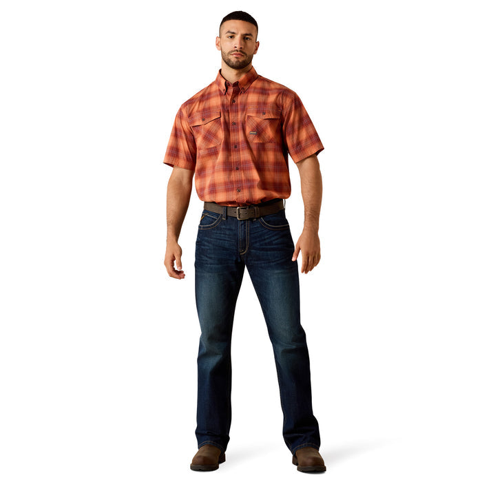 Ariat Men's Rebar DuraStretch Short Sleeve Work Shirt Work Shirts Ariat