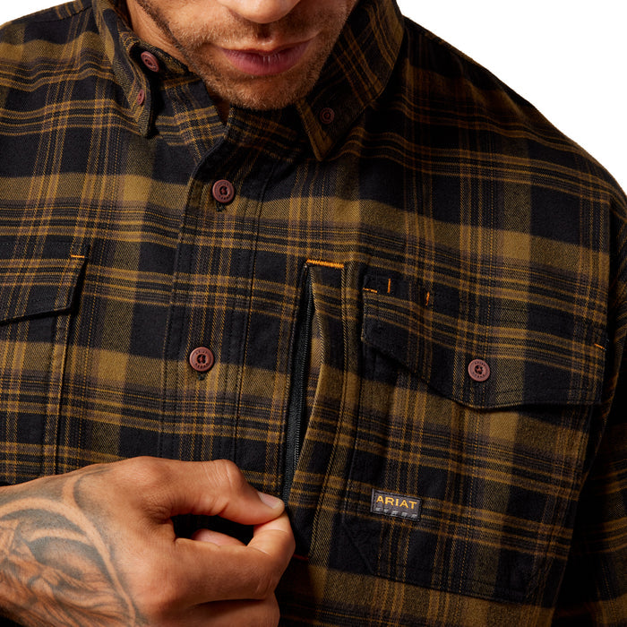 Ariat Men's Rebar Flannel Durastretch Long Sleeve Work Shirt Work Shirts Ariat