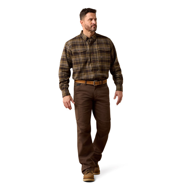 Ariat Men's Rebar Flannel Durastretch Long Sleeve Work Shirt Work Shirts Ariat