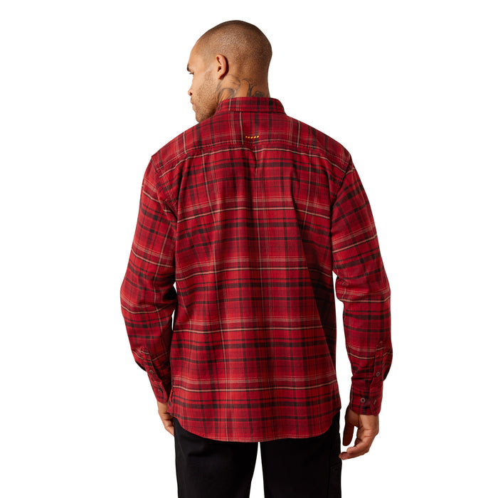 Ariat Men's Rebar Flannel Durastretch Work Long Sleeve Shirt Work Shirts Ariat