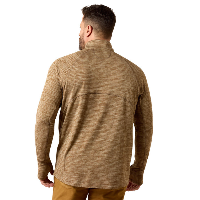 Ariat Men's Rebar Gridwork Baselayer 1/4 Zip Long Sleeve T-Shirt Long Sleeve T-Shirts Ariat
