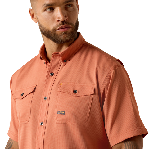 Ariat Men's Rebar Made Tough VentTEK DuraStretch Work Shirt Work Shirts Ariat