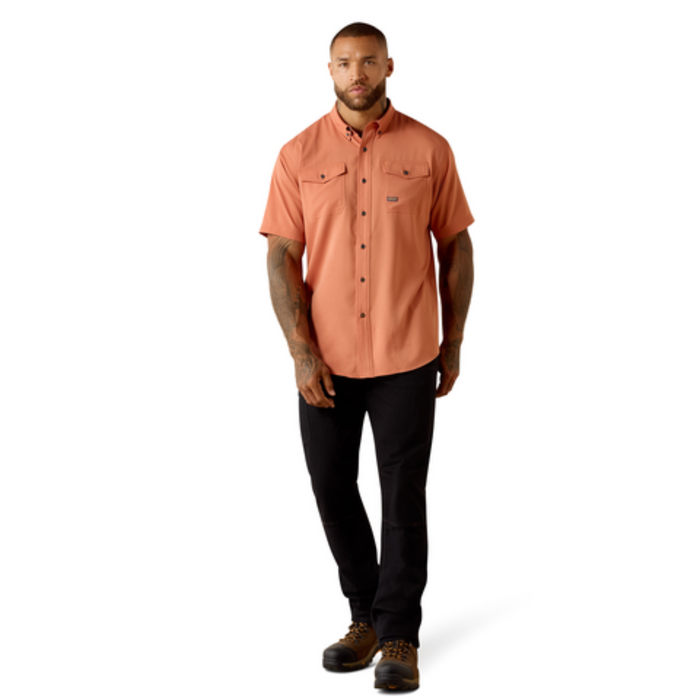 Ariat Men's Rebar Made Tough VentTEK DuraStretch Work Shirt Work Shirts Ariat