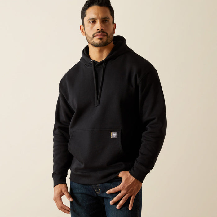 Ariat Men's Rebar Workman Bare Knuckle Hoodie Sweatshirts & Hoodies Ariat Black 2XL Reg
