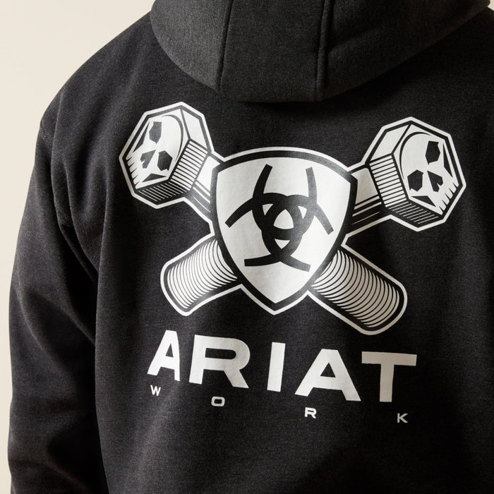 Ariat Men's Rebar Workman Bolt Graphic Hoodie Sweatshirts & Hoodies Ariat