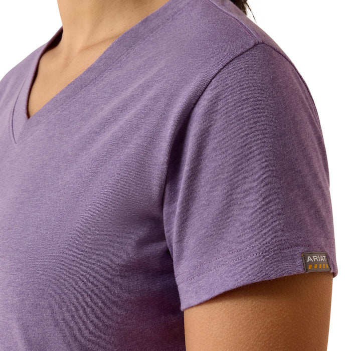 Ariat Women's Rebar Cotton Strong Standard V-Neck Short Sleeve T-Shirt T-Shirts Ariat