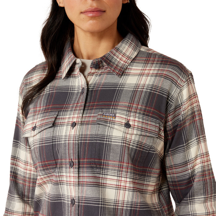 Ariat Women's Rebar Flannel Durastretch Long Sleeve Work Shirt Work Shirts Ariat