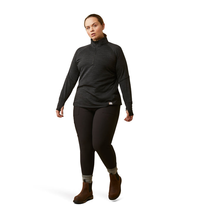 Ariat Women's Rebar Gridwork 1/4 Zip Baselayer Work Shirts Ariat