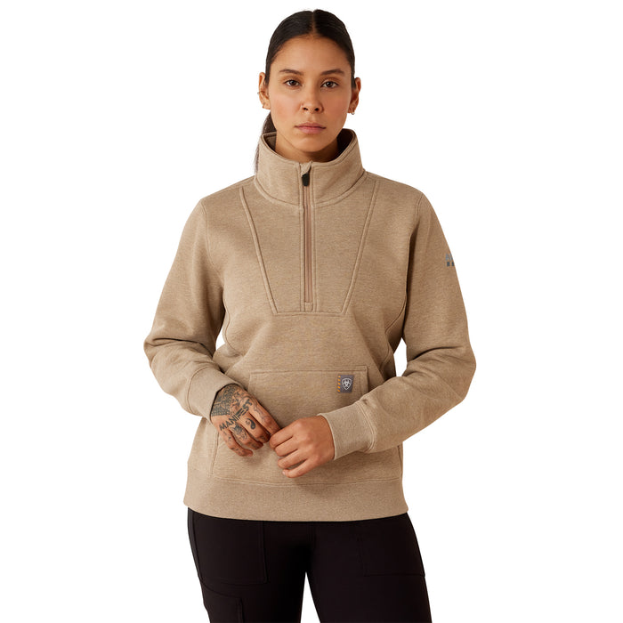 Ariat Women's Traverse Funnel Neck Sweatshirt Sweatshirts & Hoodies Ariat Oatmeal Heather 2XL Reg
