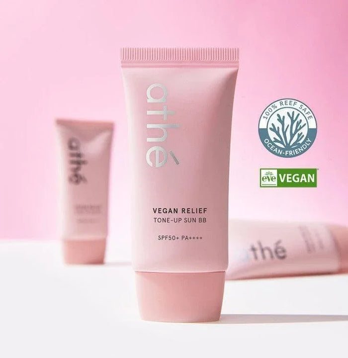 [athe] Vegan Relief Tone-Up Sun BB SPF 50+ PA++++ 50ml - Ballagrio
