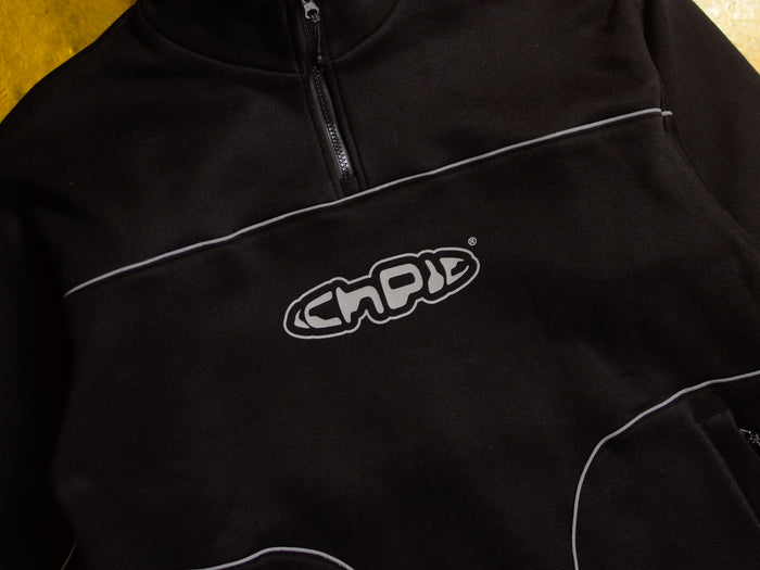 Atlas Reflective 1/4 Zip - Black