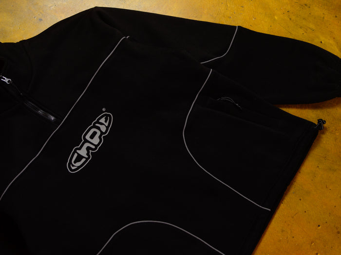 Atlas Reflective 1/4 Zip - Black