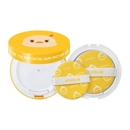 [ATOPALM] Tok Tok Facial Sun Pact with Refill SPF 43 PA+++ 15g*2EA - Ballagrio