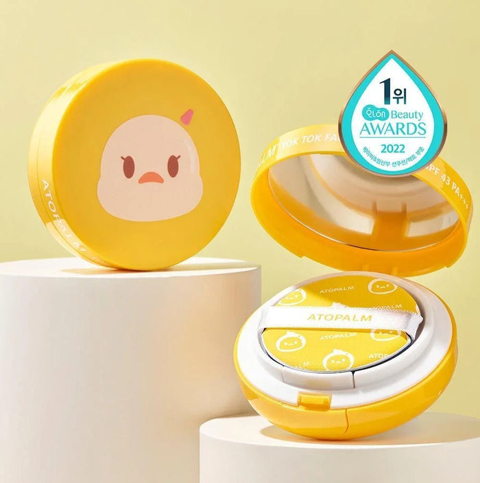 [ATOPALM] Tok Tok Facial Sun Pact with Refill SPF 43 PA+++ 15g*2EA - Ballagrio