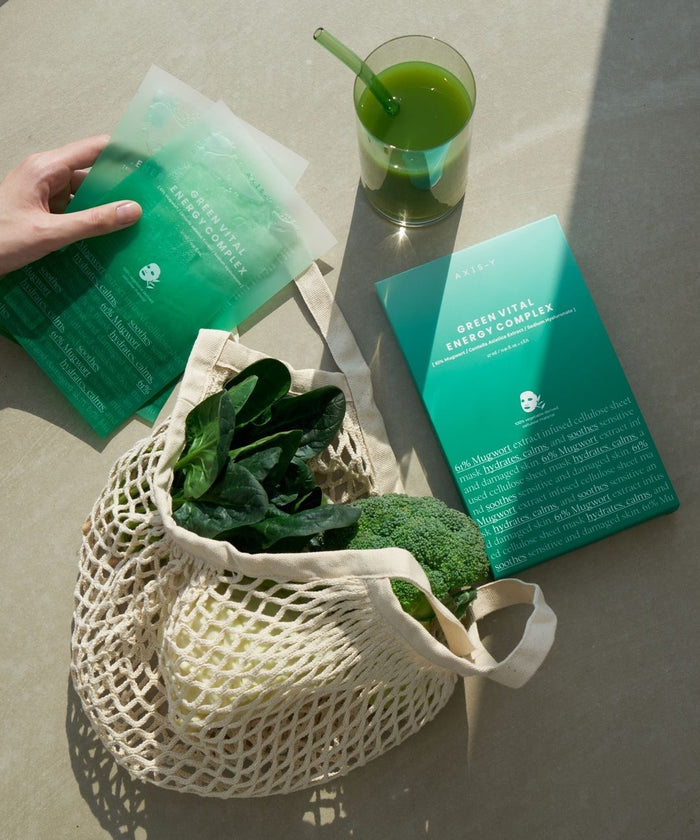 AXIS-Y 61% Mugwort Green Vital Energy Complex Sheet Mask | GlamTouch UK
