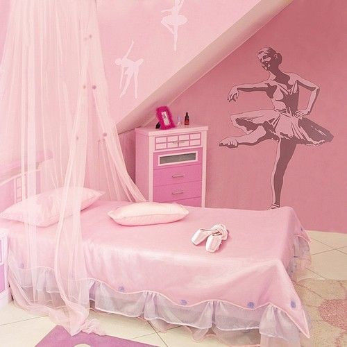 Ballerina Ballet Dancer Sudden Shadow Peel & Stick Mini Mural Applique - all4wallswall-paper