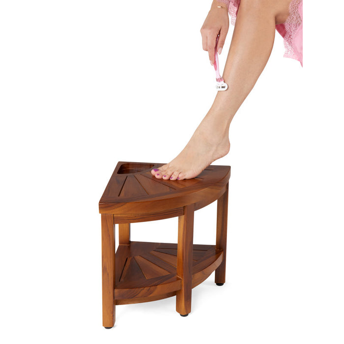Banc de douche Latrese en teck de 30,5 cm de large