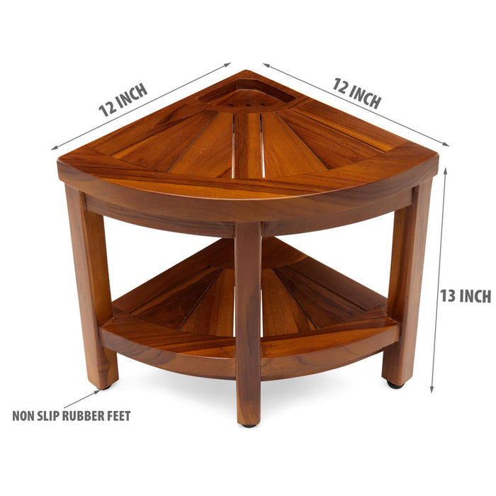 Banc de douche Latrese en teck de 30,5 cm de large