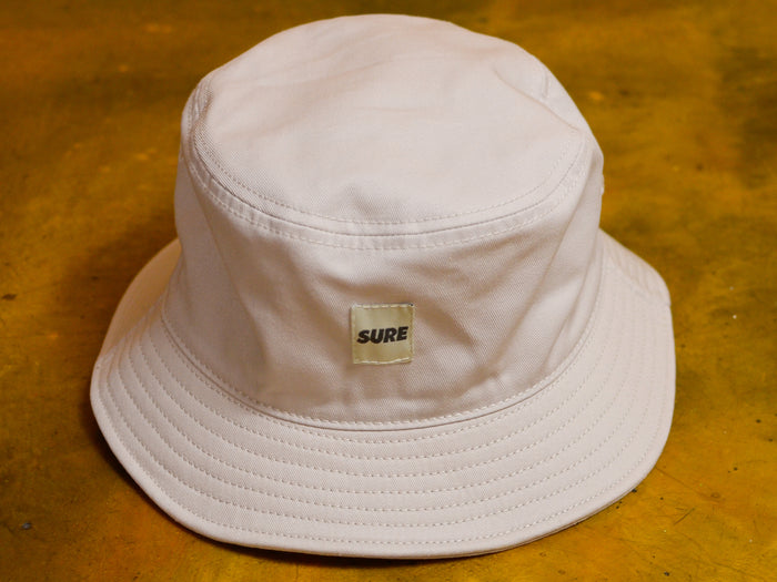 Banner Label Bucket Hat  - Bone