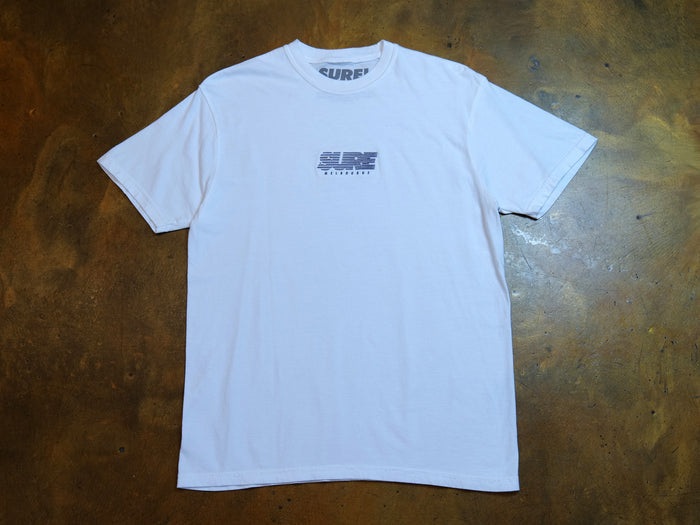 Banner Racing Embroidered T-Shirt - White / Grey