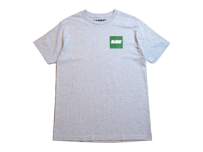 Banner Square T-Shirt - Grey / Forrest / White